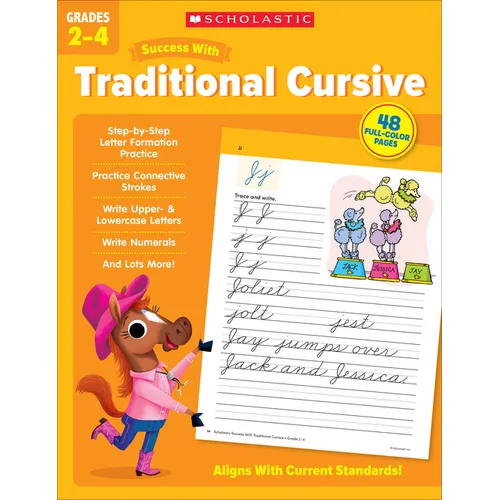 Scholastic Success with Traditional Cursive Grades 2-4 Workbook - Paperback