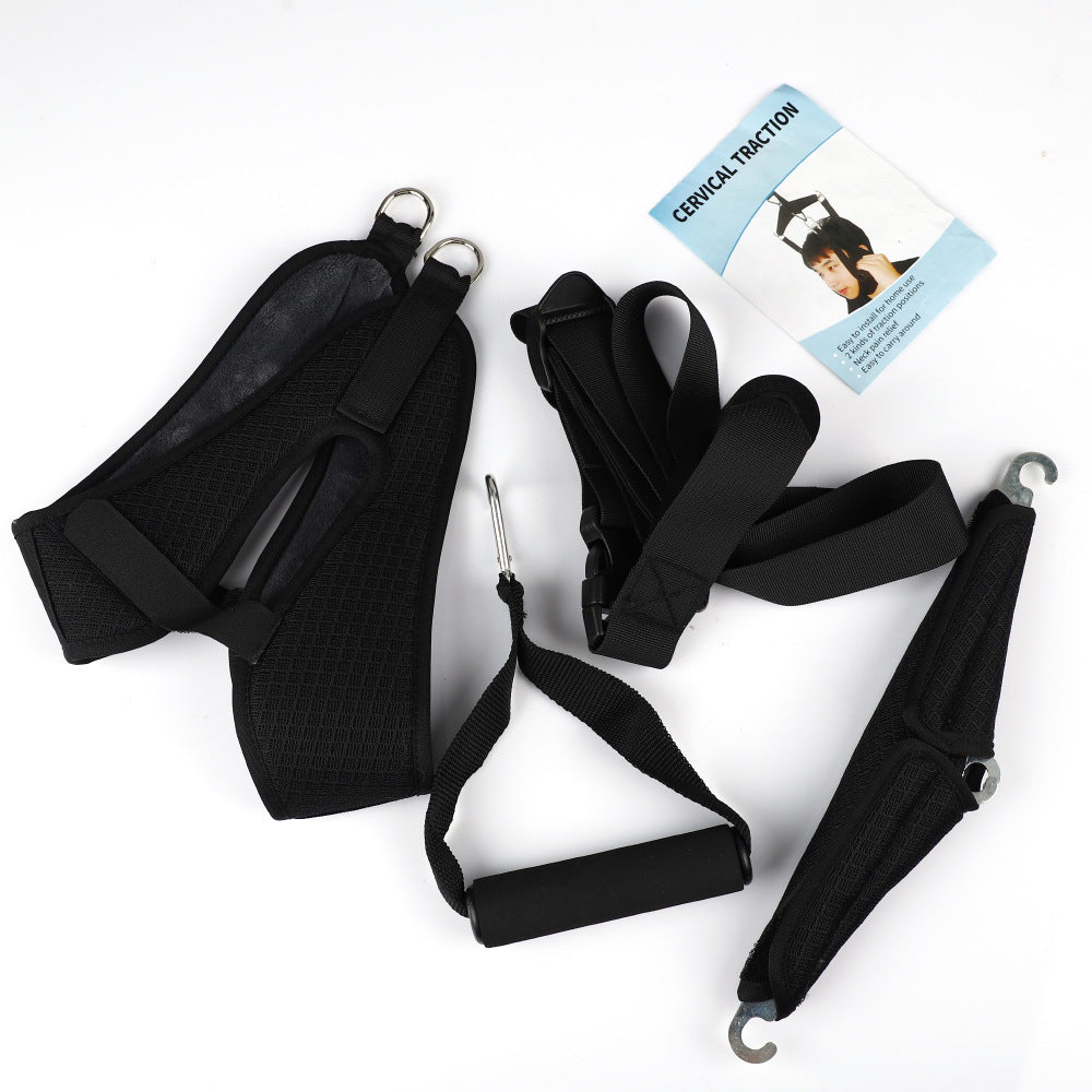 Home Suspended Cervical Traction Corrector Portable Neck Lifting Fixation Belt