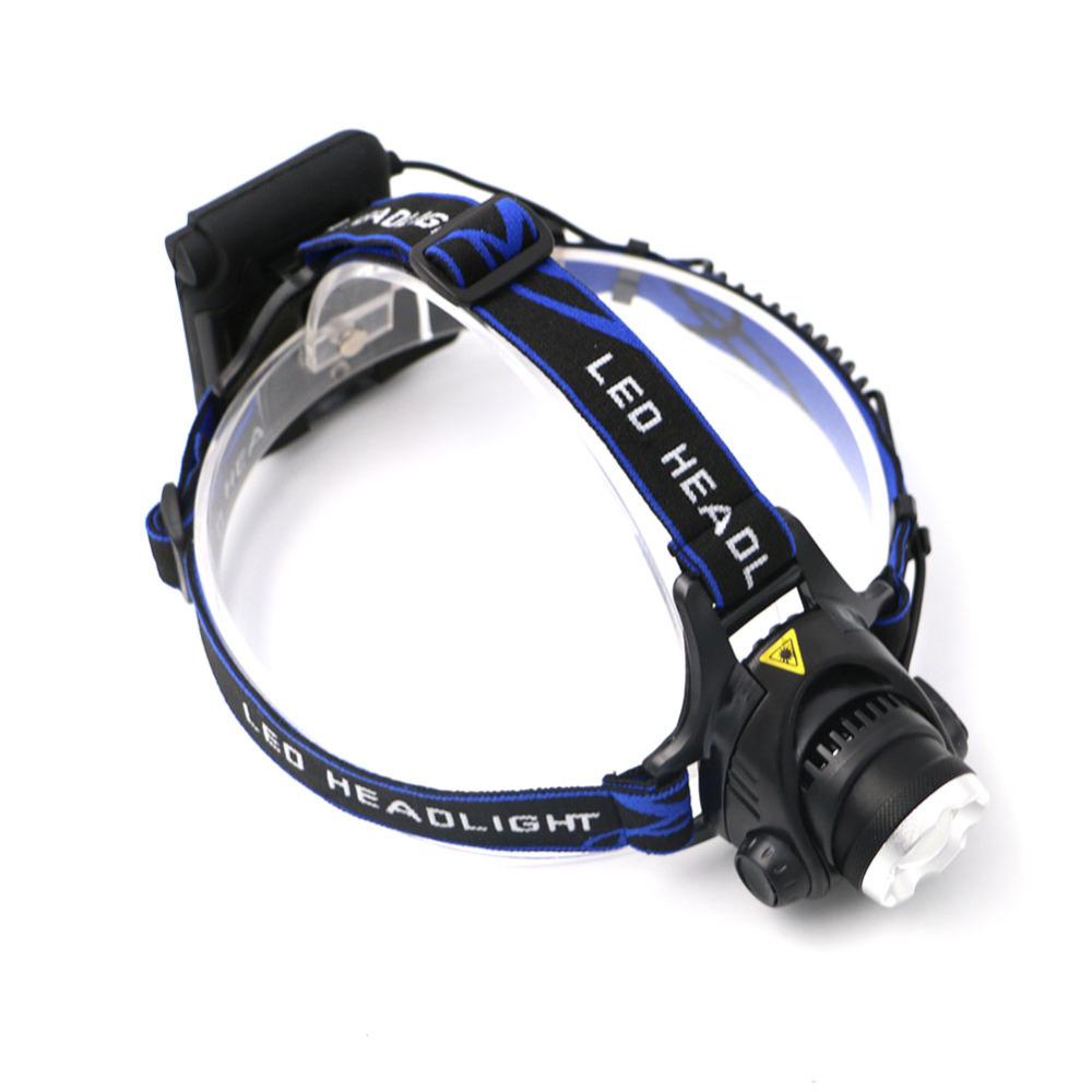 Zoomable Headlight XML T6 2000 Lumens 3 Modes LED  Zoom Focus Waterproof Use AA