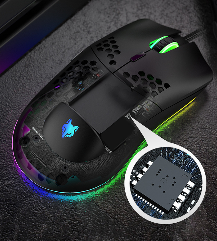 Wired gaming mouse hole mouse RGB luminous macro programming gaming mouse 6 keys
