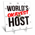 Desk Clock - Worlds Okayest Host