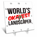 Desk Clock - Worlds Okayest Landscaper