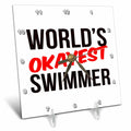 Desk Clock - Worlds Okayest Swimmer