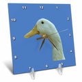 Desk Clock - Neck Up Side Profile Of A Disgruntled Looking Duck Vector Art - Duck Bird
