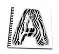 3dRose Zebra Patterned Image of Balloon Monogram A - Drawing Books (db-383107)