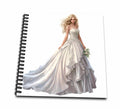 3dRose Pretty Blonde Bride Illustration - Drawing Books (db-383257)