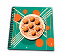 3dRose Mid-Century Modern Spaghetti Plate. - Drawing Books (db-383881)