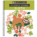 Brain Games - Sticker by Number: Sloth - Spiral