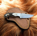 Stag Horn Knife Hand Forged Rasp File Knife