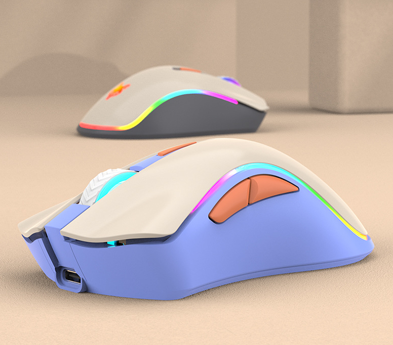 Wireless 2.4G Bluetooth dual-mode mouse rechargeable computer mute office gaming mouse