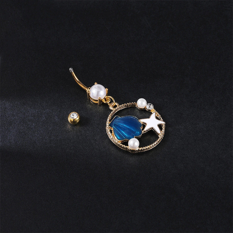 Navel Ring Creative Bat Bee Navel Buckle Navel Ring Body Piercing Jewelry