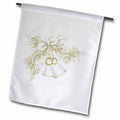 3dRose TNMGraphics Weddings - Wedding Bells and Flowers - Flags (fl_124264)