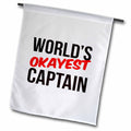 3dRose Worlds Okayest - Worlds Okayest Captain - Flags (fl-384548)