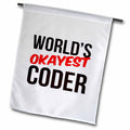 3dRose Worlds Okayest - Worlds Okayest Coder - Flags (fl-384555)
