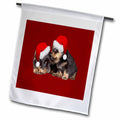 3dRose Holiday Ready Rottweilers A Puppy First Christmas - Flags (fl-384636)
