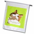 3dRose Life Without Cats I Do Not Think So Calico Cat - Flags (fl-384896)