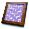 3dRose Art Deco Style Repeat Pattern Mauve - Framed Tiles (ft-382526)
