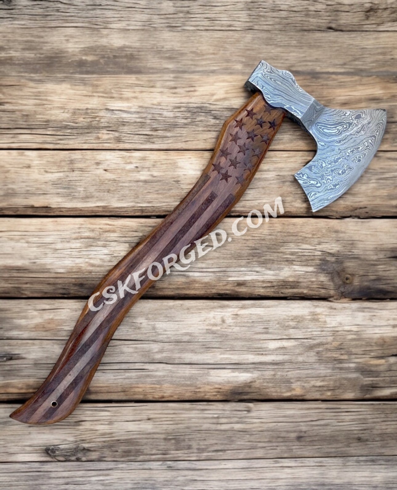 American Mahogany Damascus - 20" We the People Chopper
