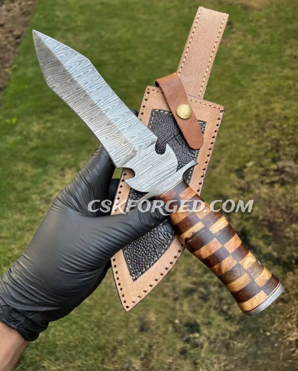 12.0” Frank Nitti Mini Damascus Sword
