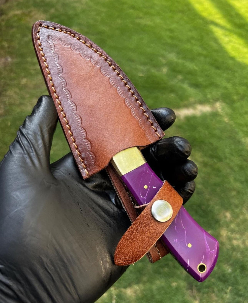 Handmade Damascus Steet Hunting Knife