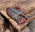 Handmade High-Carbon Steel Ranch Skinning Knife – 8.5" with Pakka Wood Handle