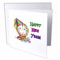 3dRose Holidays - Happy New Year - Greeting Cards (gc_3962)