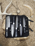 Custom Handmade Damascus Knife Set with G10 Handles – 9 to 13 Inch Blades