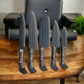 Handcrafted Kitchen Knives Set – Forged Steel Blades with Resin Handle