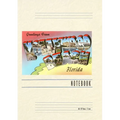 Vintage Lined Notebook Greetings from Hollywood Beach, Florida - Paperback