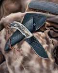 Country Knife - Antler Handle & Powder Coated Blade
