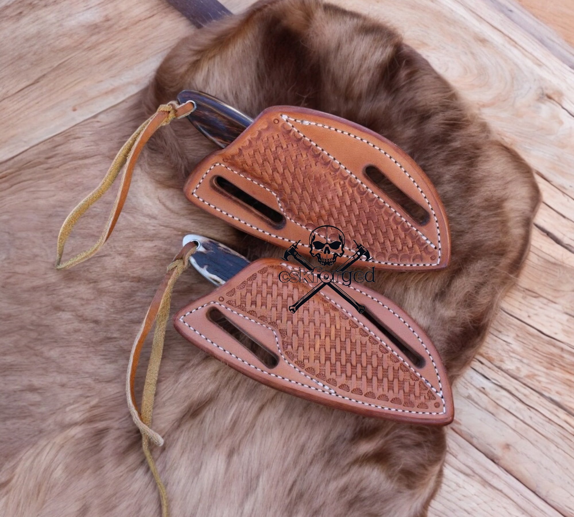 Buckaroo Handmade Western Cowboy Knife Set