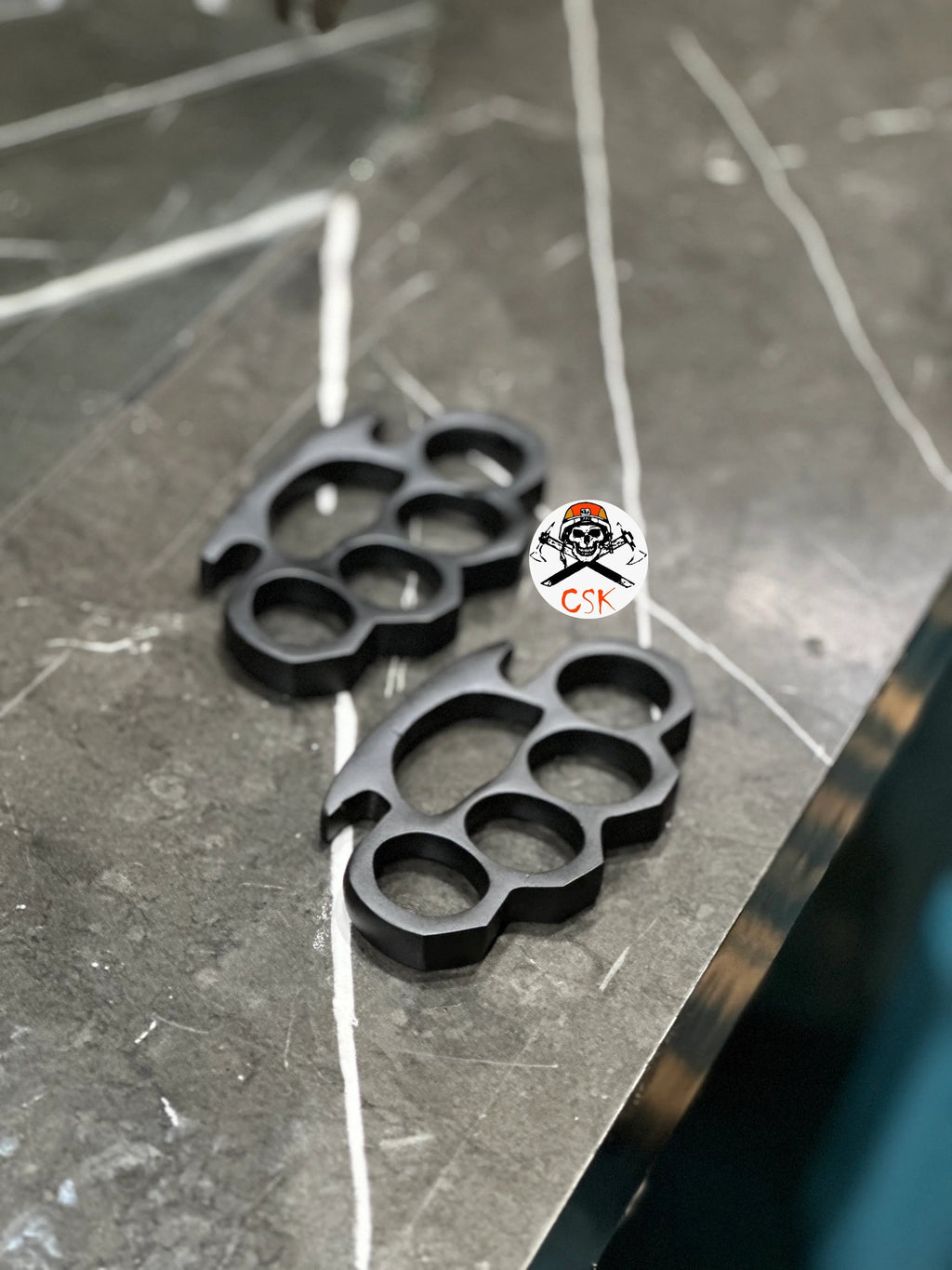 Premium (2pcs)Hand Casted Black knuckle Set