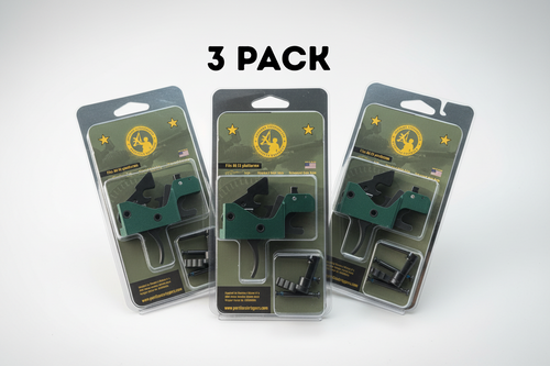 3 pack Partisan Forced-Reset Drop-In Cassette Trigger FRT – AR-15 Platform (USA-Made)