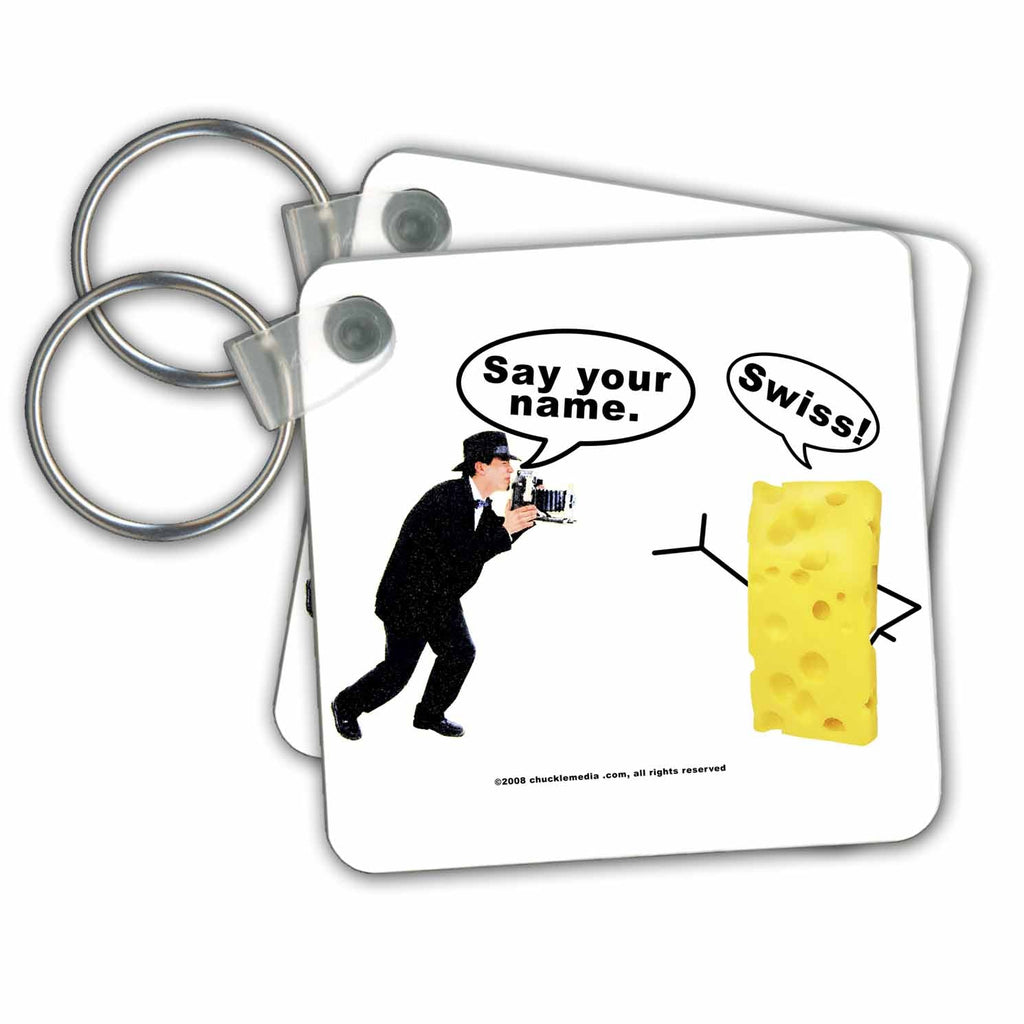 3dRose Key Chains Say Cheese (kc-13216-1)