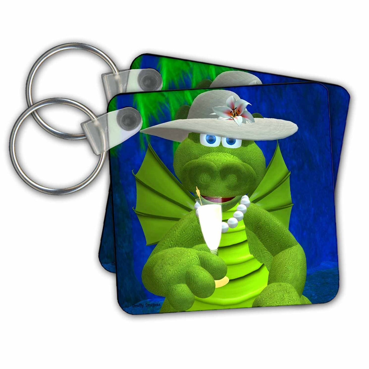 Key Chain - Drolly Dragons Charming Lady Drolly Dragons Party Fun