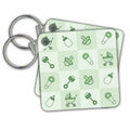 3dRose Key Chains New Baby Gift Green (kc-13836-1)