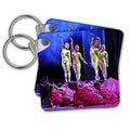 3dRose Key Chains Beijing Circus Flower Performance (kc-13915-1)