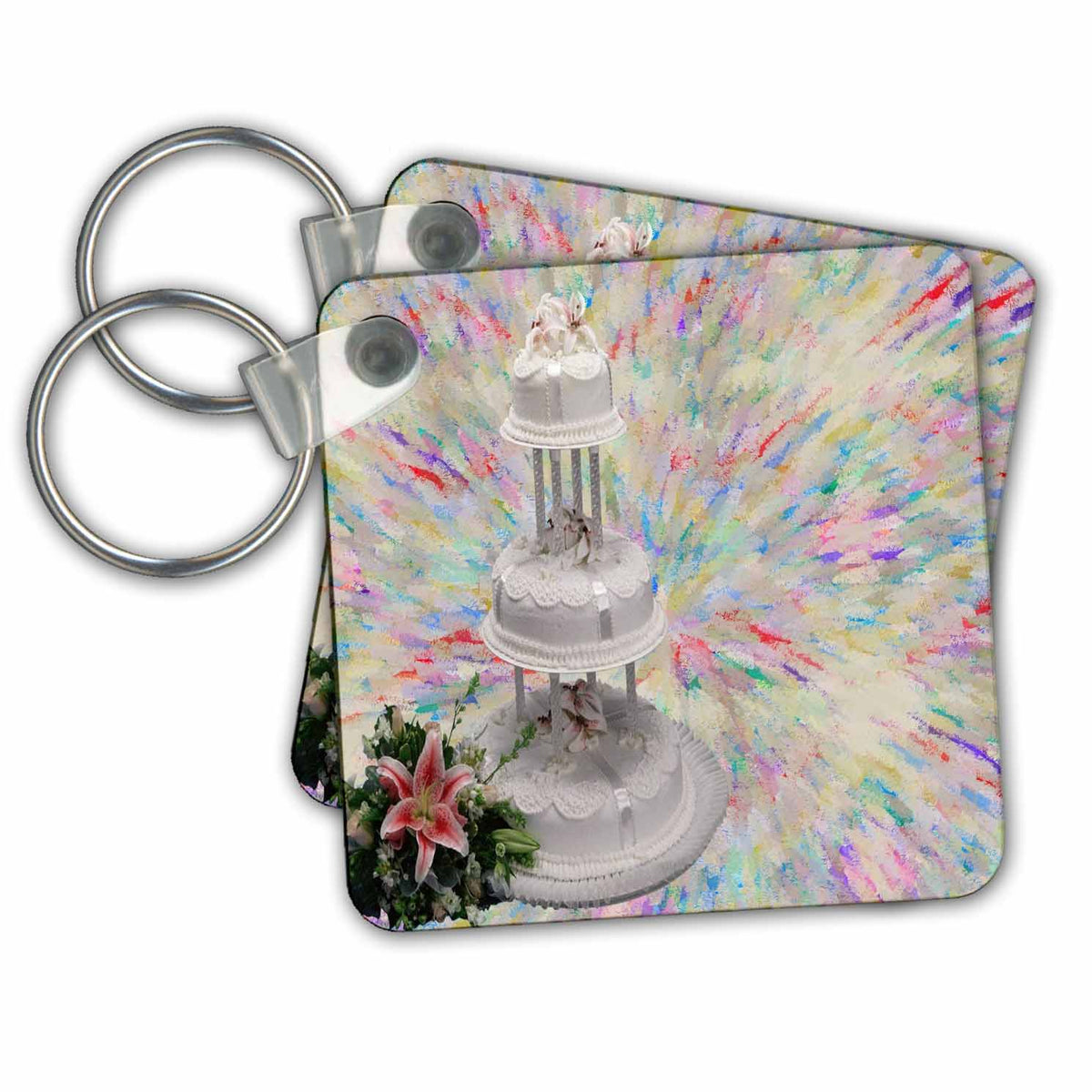 Key Chain - Confetti Wedding Holiday
