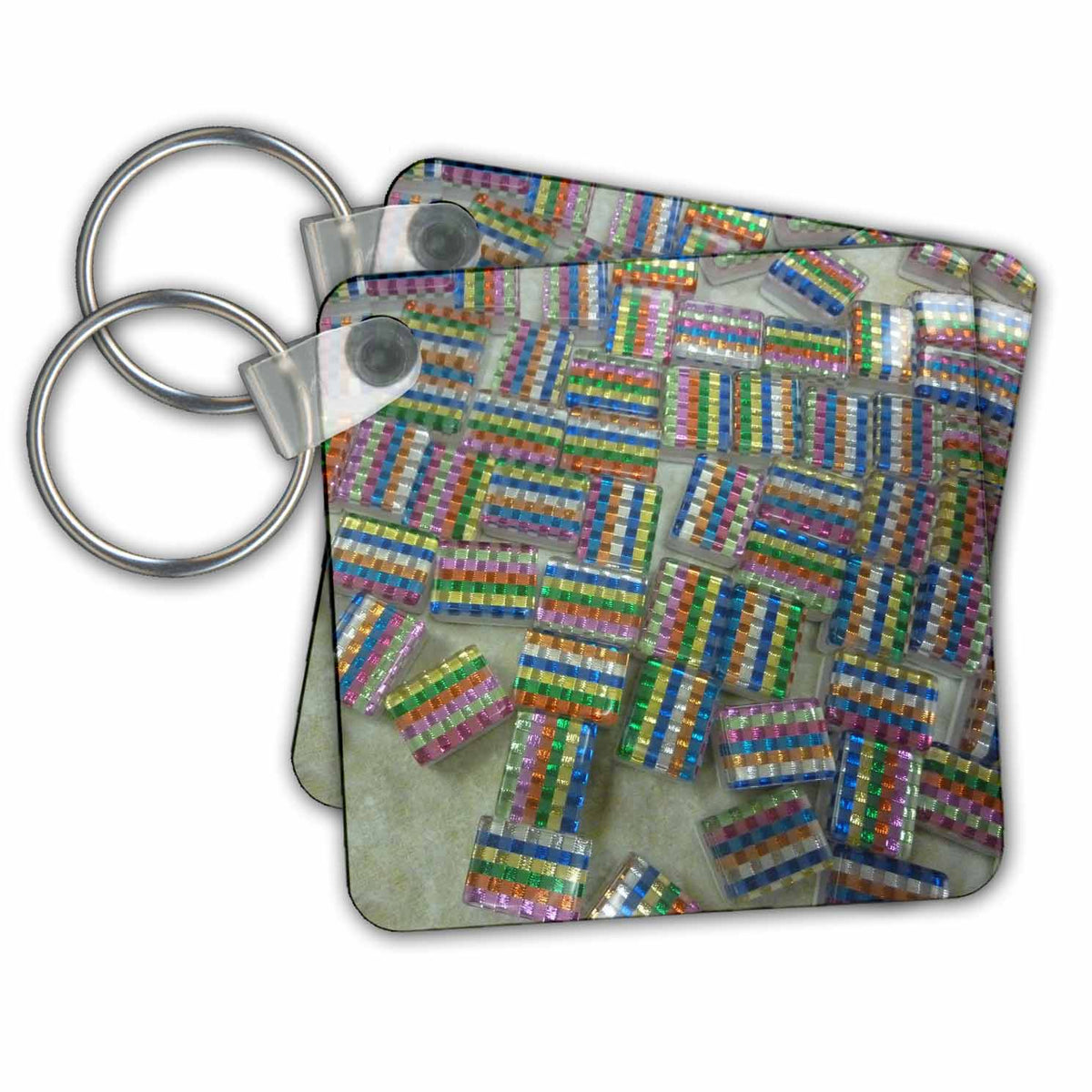 Key Chain - Striped Mah Jongg Games