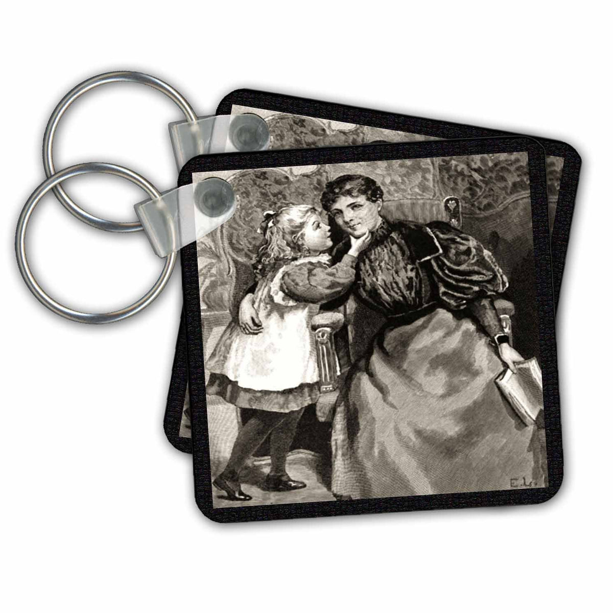 3dRose Key Chains Mother and Daughter (kc-14257-1)