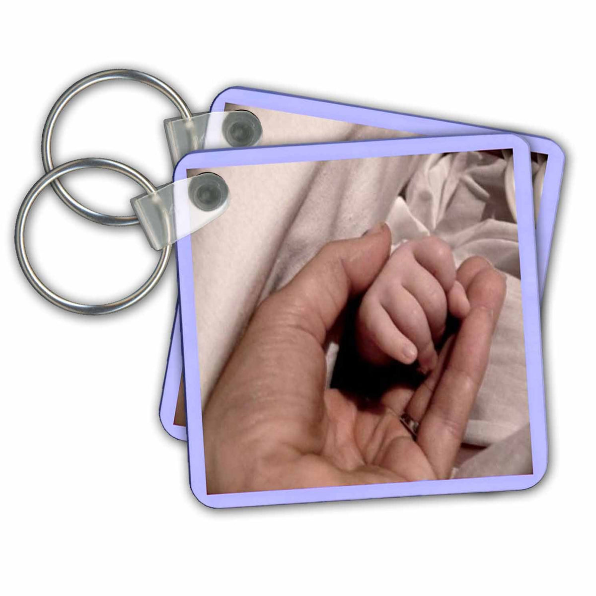3dRose Key Chains New Parent and Baby Boy (kc-14264-1)