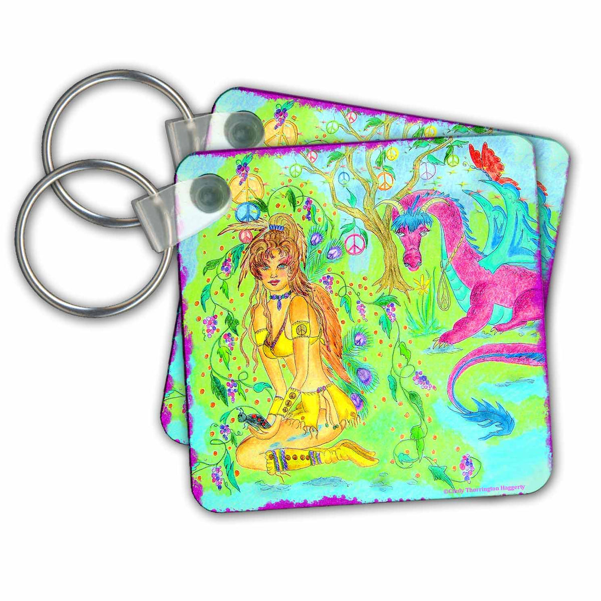 Key Chain - Peace Buddies Thorrington Haggerty Little Kids