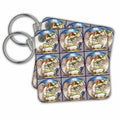 3dRose Key Chains Easter Angel and Lamb Pattern (kc-14786-1)
