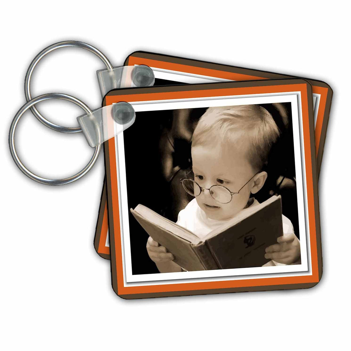 Key Chain - Baby and Book Designs People Themes