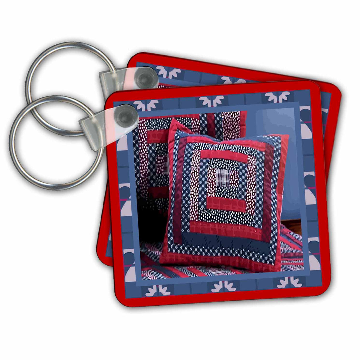 Key Chain - Blue Ridge Quilt Pillow Designs Pillow Themes