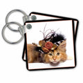 Key Chain - Cat N Feather Hat Designs Animal Themes