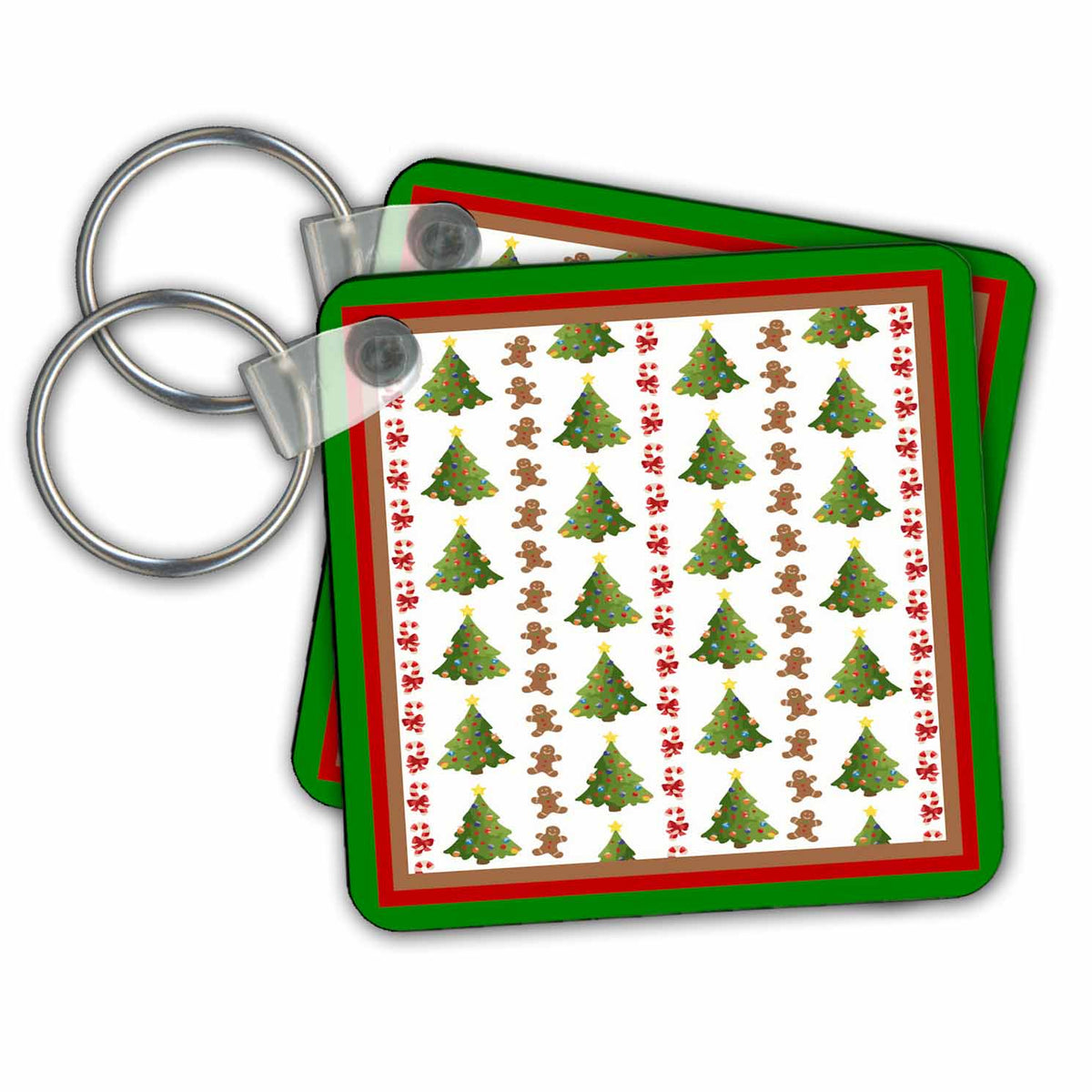 3dRose Key Chains Christmas Decorations (kc-14835-1)