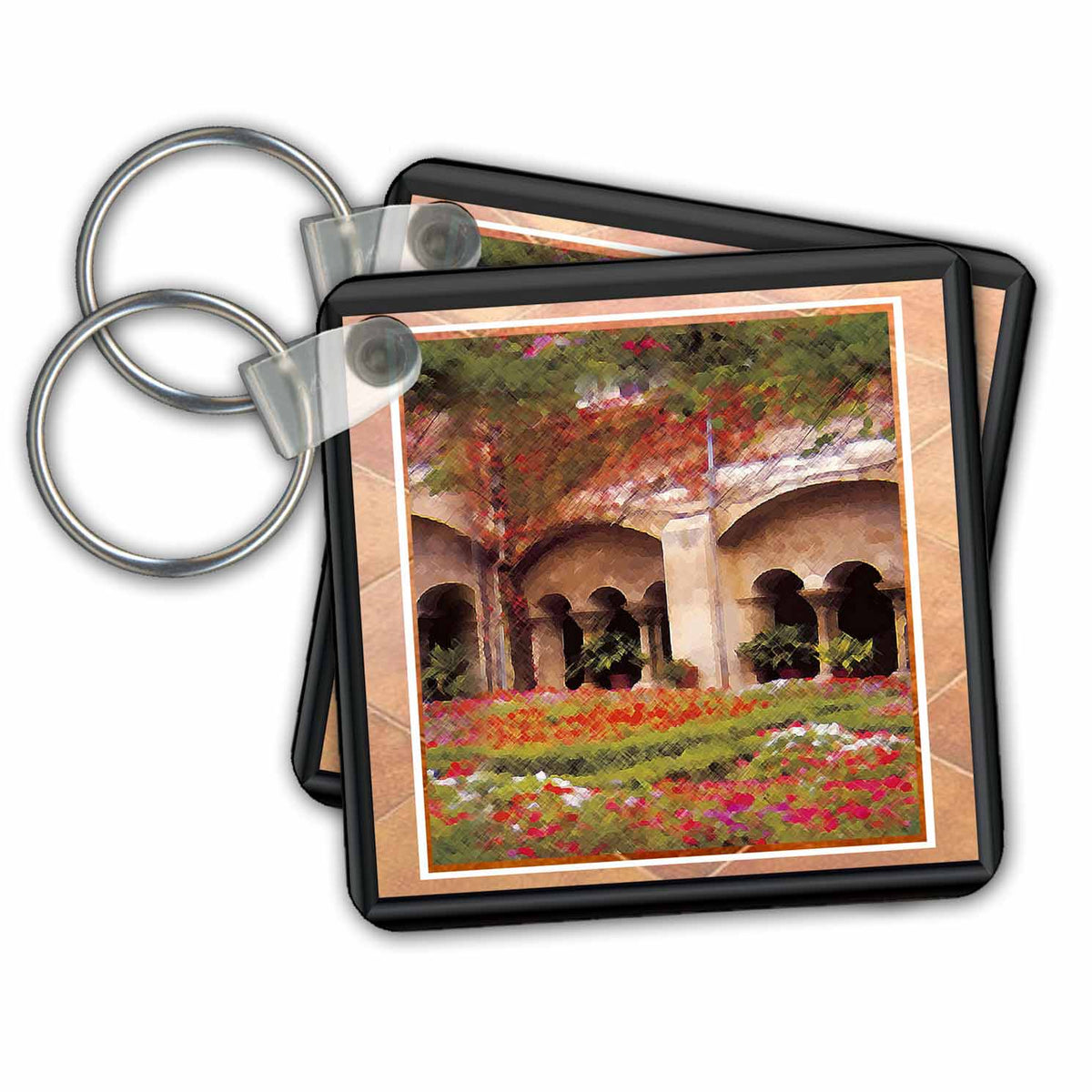 3dRose Key Chains Gardens of Provence (kc-14870-1)