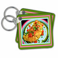 3dRose Key Chains Omelet Start (kc-14910-1)
