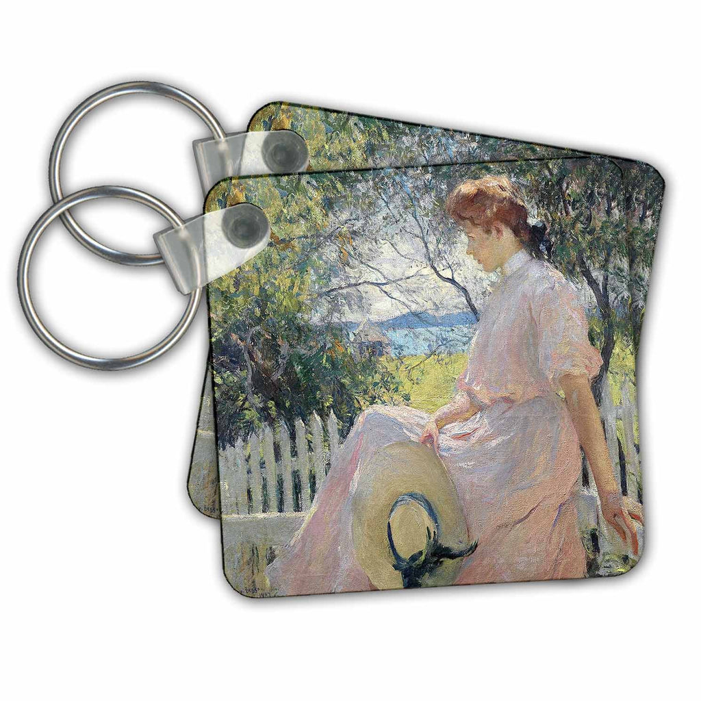 3dRose Key Chains Eleanor by Frank Weston Benson (kc-149519-1)